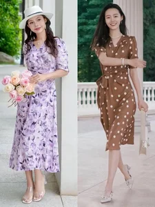 How to Style a Tea Length Dress with Low Heels for Summer - image 10