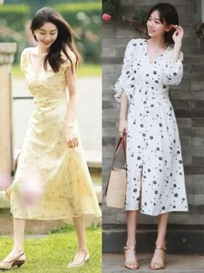 How to Style a Tea Length Dress with Low Heels for Summer - image 6