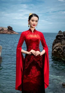 Stunning Top 3 Miss World Vietnam 2023 in Unique Designer Áo Dài: A Fusion of Tradition and Modern Fashion Elegance - image 0