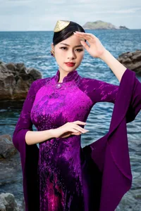 Stunning Top 3 Miss World Vietnam 2023 in Unique Designer Áo Dài: A Fusion of Tradition and Modern Fashion Elegance - image 1