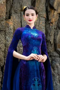 Stunning Top 3 Miss World Vietnam 2023 in Unique Designer Áo Dài: A Fusion of Tradition and Modern Fashion Elegance - image 3