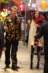 Brad Pitt and Ines de Ramon: A Look at Their Sophisticated Matching Couple Style and Red Carpet Fashion - image 6
