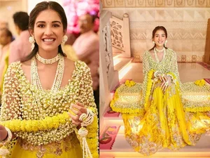 The Radiant Bride: Admiring Radhika Merchant’s Beauty at the Ambani Wedding - image 9