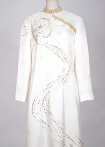 Sparkling Elegance: Runner-up Phuong Nhi Shines in Swarovski-Encrusted Ao Dai for Her Engagement Ceremony - image 0