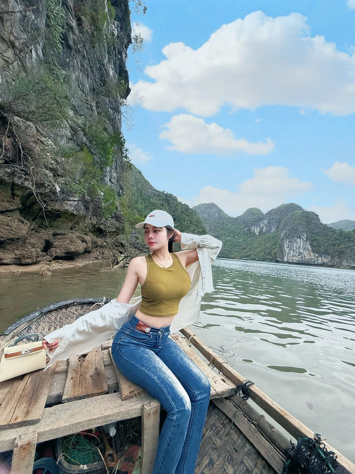 Cao Diep Anh's Bold Bikini Photoshoot by the Stream
