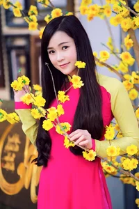 Elegant Vietnamese Ao Dai Tet Photoshoot: Beautiful Lunar New Year Gallery - image 3