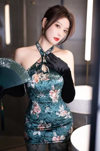 Yang Chen Chen Yome XiuRen Model Gallery: Stunning Green Lingerie Series Part 01 - image 13