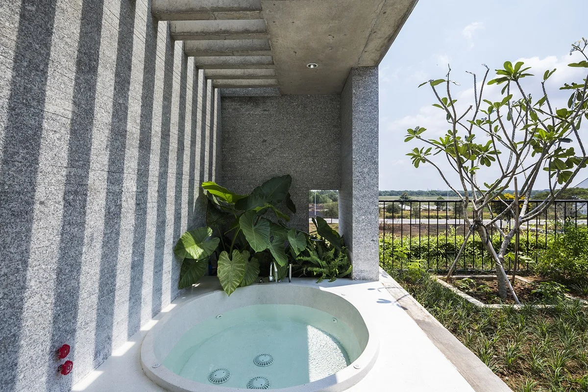 Modern Split-Level House with Unique Urban Garden in Ho Chi Minh City