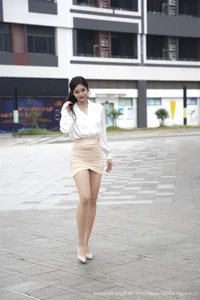 Elegant Asian Fashion Photography: Nan Qiao in XiuRen No.10735 - Fresh Aesthetic and Silk Stockings Style Collection - image 8