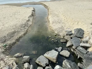 Environmental Concerns Over Smelly Wastewater Pools on Da Nang Beach - image 2