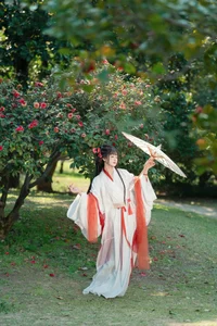 Hanfu Elegance Amidst Camellias YiTuYu Vol.8881 Jiao Yi Zhi Sui Sui - image 21