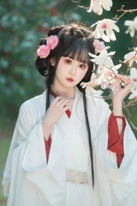 Hanfu Elegance Amidst Camellias YiTuYu Vol.8881 Jiao Yi Zhi Sui Sui - image 17