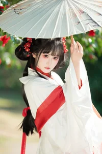 Hanfu Elegance Amidst Camellias YiTuYu Vol.8881 Jiao Yi Zhi Sui Sui - image 26