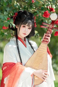Hanfu Elegance Amidst Camellias YiTuYu Vol.8881 Jiao Yi Zhi Sui Sui - image 16