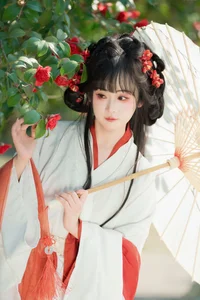 Hanfu Elegance Amidst Camellias YiTuYu Vol.8881 Jiao Yi Zhi Sui Sui - image 13