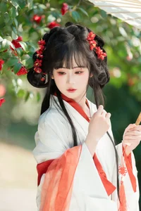 Hanfu Elegance Amidst Camellias YiTuYu Vol.8881 Jiao Yi Zhi Sui Sui - image 2