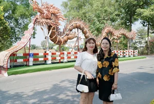 Unique Dragon Mascots Made of Pottery Jars Become Viral Check-in Spot in Binh Duong - image 12