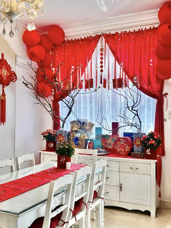 Inside Supermodel Thuy Hanh's Stunning Red-Themed Lunar New Year Villa