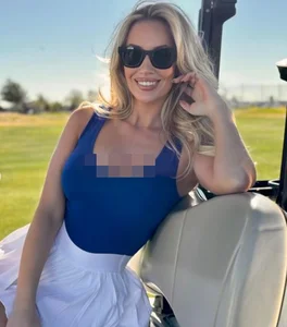 Empowered on the Green: Famous Golf Beauty Delivers Fierce Response to Online Critics - image 0