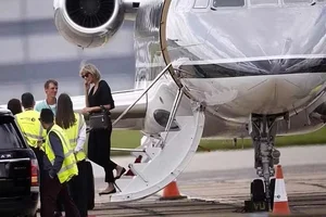 Inside Taylor Swift's $40 Million Dassault Falcon 900 Private Jet - image 0