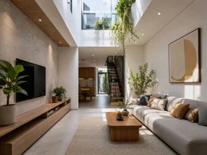 35 Living Room Designs for Narrow Homes: Maximizing 3m to 5m Widths - image 1