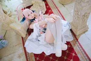 Pure Elegance: Coser RiNaiJiao as Koharu Shimoe in Blue Archive Wedding Dress (27P) - image 12