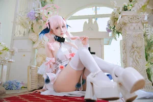 Pure Elegance: Coser RiNaiJiao as Koharu Shimoe in Blue Archive Wedding Dress (27P) - image 17