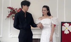 Elegant Couple Fashion: Exploring the Sophisticated Style of Quynh Luong and Her Husband - image 3