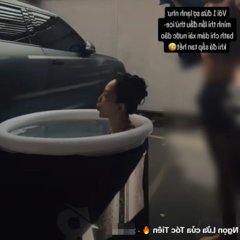 Vietnamese Singer Toc Tien Shares Her Ice Bath Routine for Health and Youthful Beauty