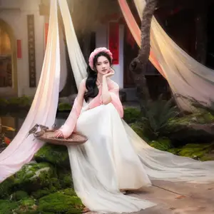 Gentle Beauty of a Vietnamese Girl in Elegant Traditional Attire - image 12