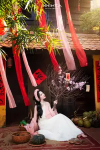 Gentle Beauty of a Vietnamese Girl in Elegant Traditional Attire - image 8