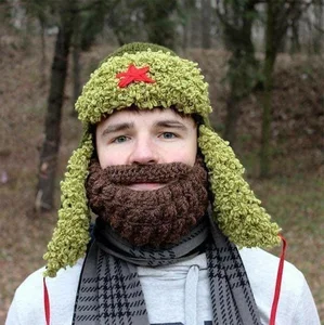 Quirky and Unique Knitted Beards and Wool Hats for a Standout Winter Look - image 7