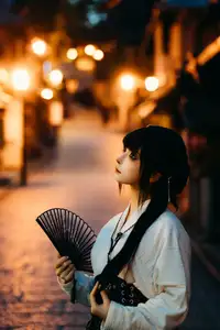 Coser Chunmomo: Discover the enchanting autumn night beauty in her Autumn Quest Part02 series - image 9