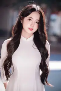 Discover the Grace of White Ao Dai: Vietnamese Girl's Delicate Beauty Shines - image 8
