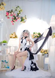 Coser Dong Ma Lu Sha Transforms into Azur Lane's Formidable: A Stunning Bridal Cosplay (16P) - image 9