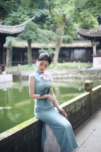 Shaoxing Jiangnan Aesthetic: Xiao Lan in Modern Cheongsam Fashion - Art Language Vol.9301 Oriental Beauty Collection - image 4