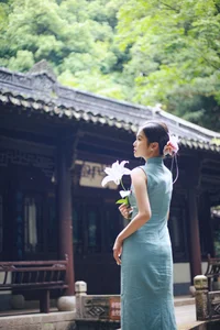 Shaoxing Jiangnan Aesthetic: Xiao Lan in Modern Cheongsam Fashion - Art Language Vol.9301 Oriental Beauty Collection - image 14