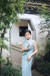 Shaoxing Jiangnan Aesthetic: Xiao Lan in Modern Cheongsam Fashion - Art Language Vol.9301 Oriental Beauty Collection - image 11