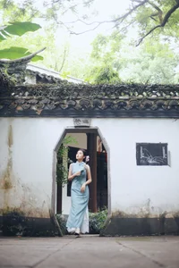 Shaoxing Jiangnan Aesthetic: Xiao Lan in Modern Cheongsam Fashion - Art Language Vol.9301 Oriental Beauty Collection - image 8