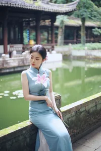 Shaoxing Jiangnan Aesthetic: Xiao Lan in Modern Cheongsam Fashion - Art Language Vol.9301 Oriental Beauty Collection - image 6