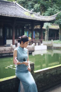 Shaoxing Jiangnan Aesthetic: Xiao Lan in Modern Cheongsam Fashion - Art Language Vol.9301 Oriental Beauty Collection - image 1