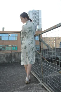 Elegant Model Xiao Jie in IESS Collection: Delicate Sheer Fashion Aesthetics - image 0
