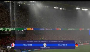 EURO 2024 Sideline Highlights: Danish Fans Brave the Rain and the Dortmund Stadium Waterfall - image 1