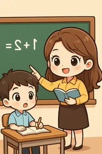 Cute Chibi Teacher in Traditional Ao Dai Gallery - image 24