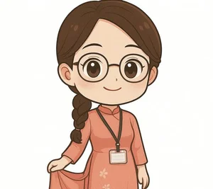 Cute Chibi Teacher in Traditional Ao Dai Gallery - image 31