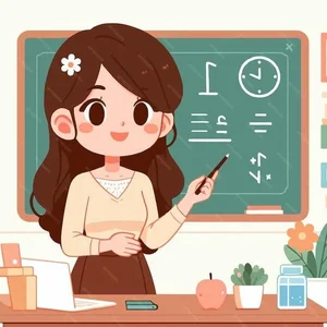 Cute Chibi Teacher in Traditional Ao Dai Gallery - image 0