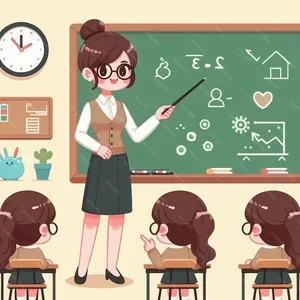 Cute Chibi Teacher in Traditional Ao Dai Gallery - image 14