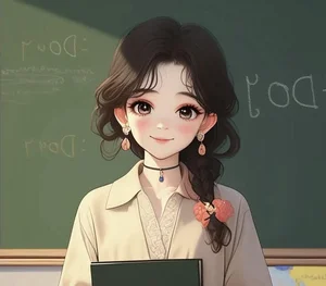 Cute Chibi Teacher in Traditional Ao Dai Gallery - image 17