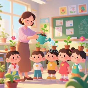 Cute Chibi Teacher in Traditional Ao Dai Gallery - image 8