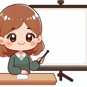Cute Chibi Teacher in Traditional Ao Dai Gallery - image 32